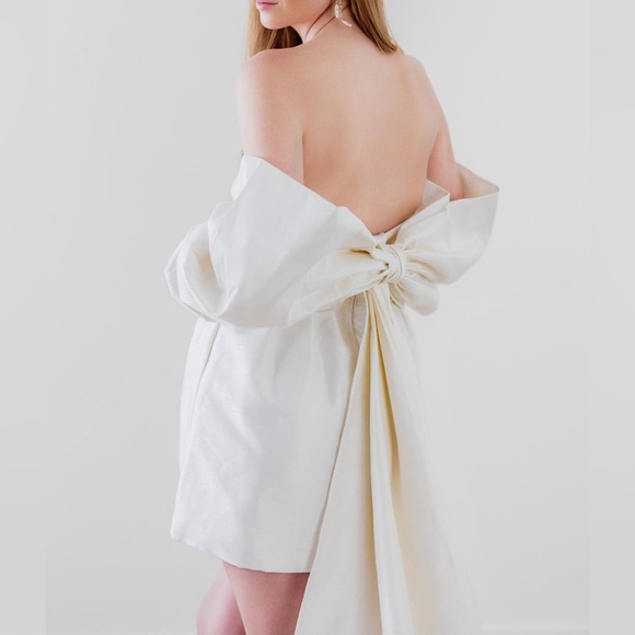 WATTERS TRIFLE STRAPLESS BACK-BOW MINI DRESS - Picture 4 of 8